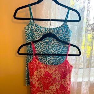 Two Stretch cotton high quality  Floral and Abstract Print Women's Tops